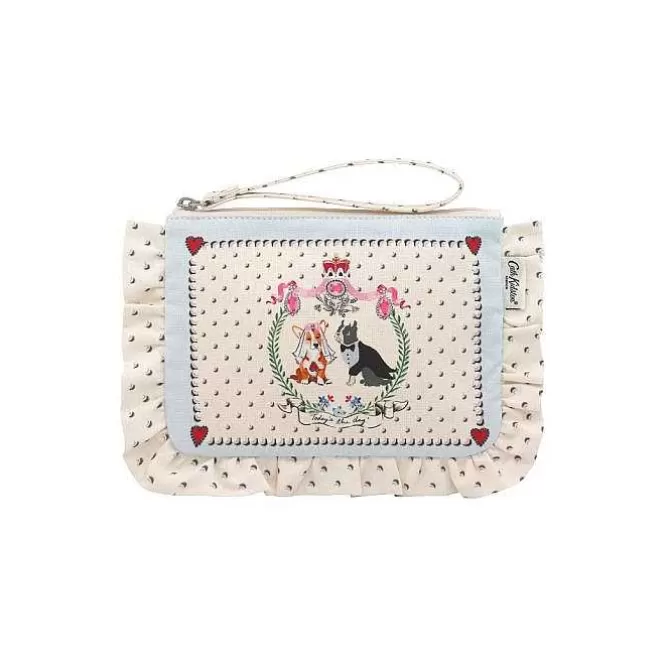 Purses & Wallets*Cath Kidston Wedding Frill Wristlet Pouch - Mr And Mrs