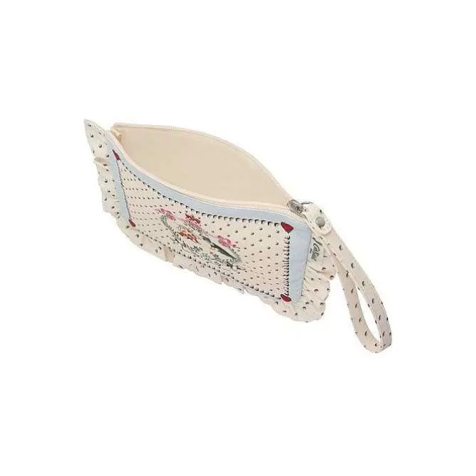 Purses & Wallets*Cath Kidston Wedding Frill Wristlet Pouch - Mr And Mrs